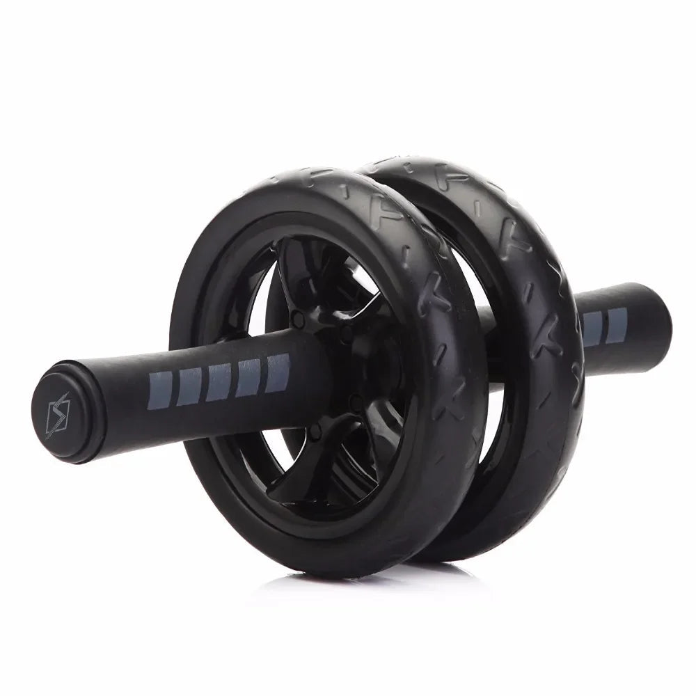 High-Quality Ab Roller Fitness Equipment with 15cm Silent Non-Slip Double-Wheel Design for Effective Abdominal Workouts