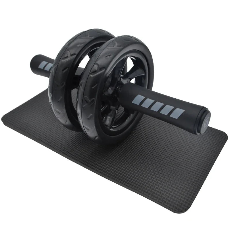 High-Quality Ab Roller Fitness Equipment with 15cm Silent Non-Slip Double-Wheel Design for Effective Abdominal Workouts